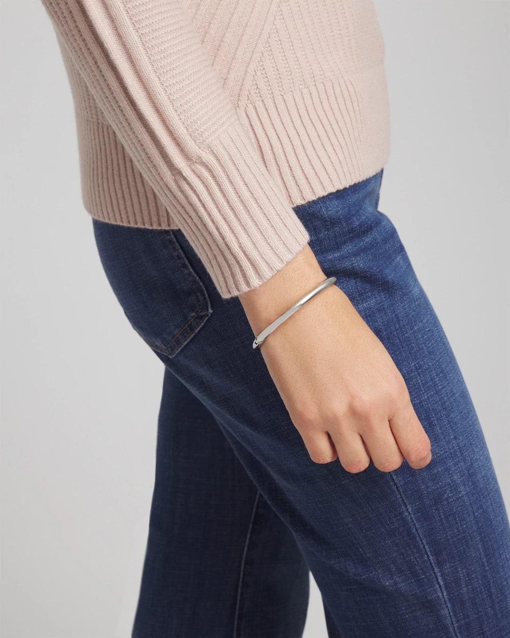 Chico's Silver Hinge Bangle