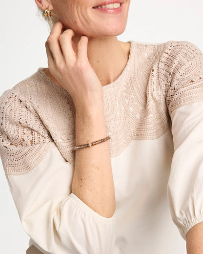 Chico's Neutral Fireball Stretch Bracelet