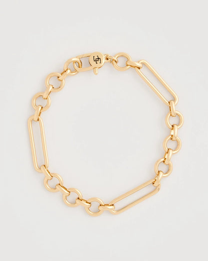 Chico's Shiny Goldtone Novelty Charm Bracelet