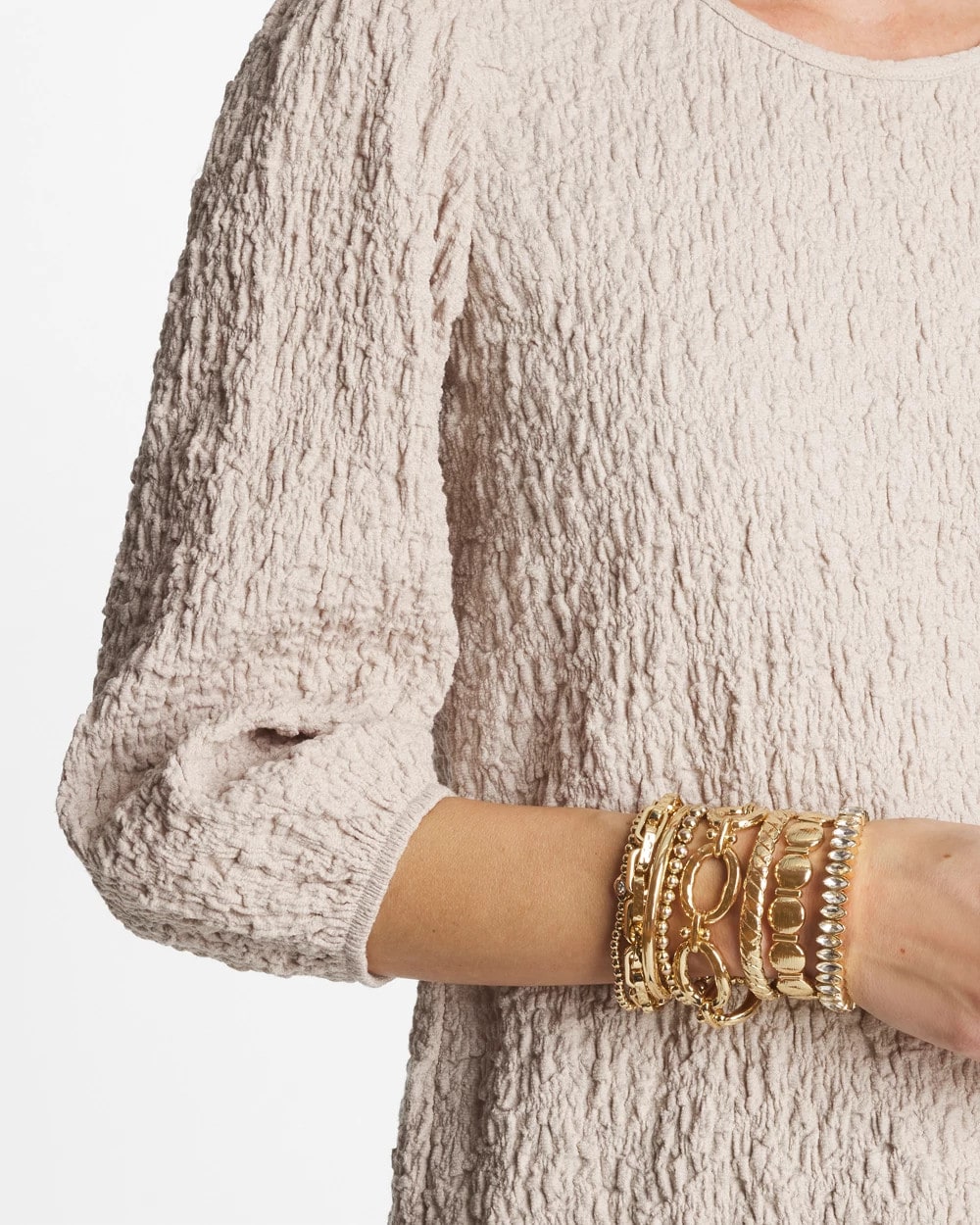 Chico's Marquise Gold Stretch