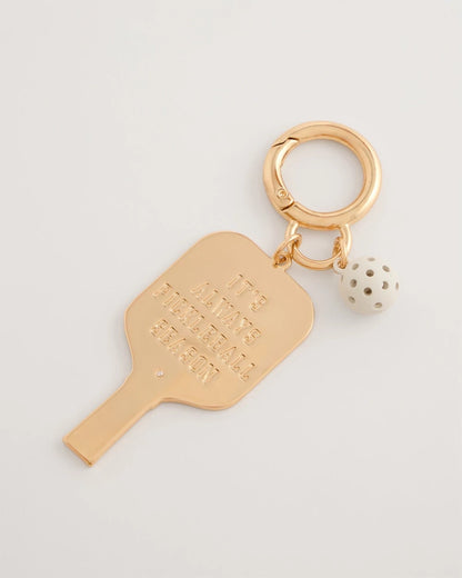 Chico's Pink Enamel Pickleball Bag Charm