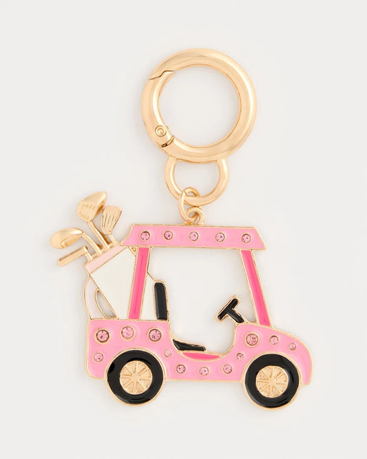 Chico's Pink Enamel Golf Cart Bag Charm