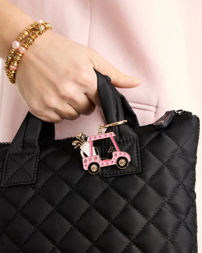Chico's Pink Enamel Golf Cart Bag Charm