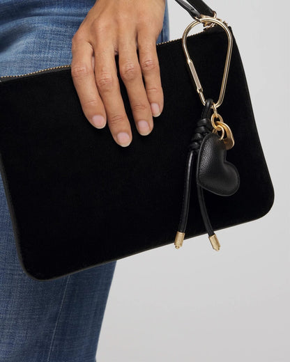 Chico's Faux Leather Heart Bag Charm