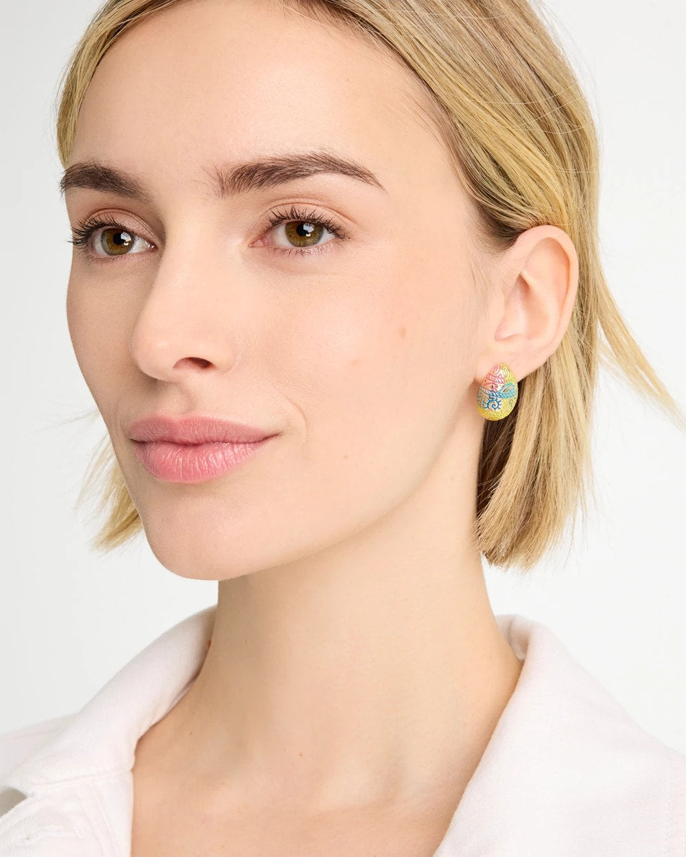 Chico's Easter Egg Stud Earrings