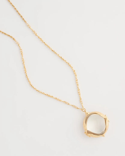 Chico's Butterfly Wing Monocle Necklace