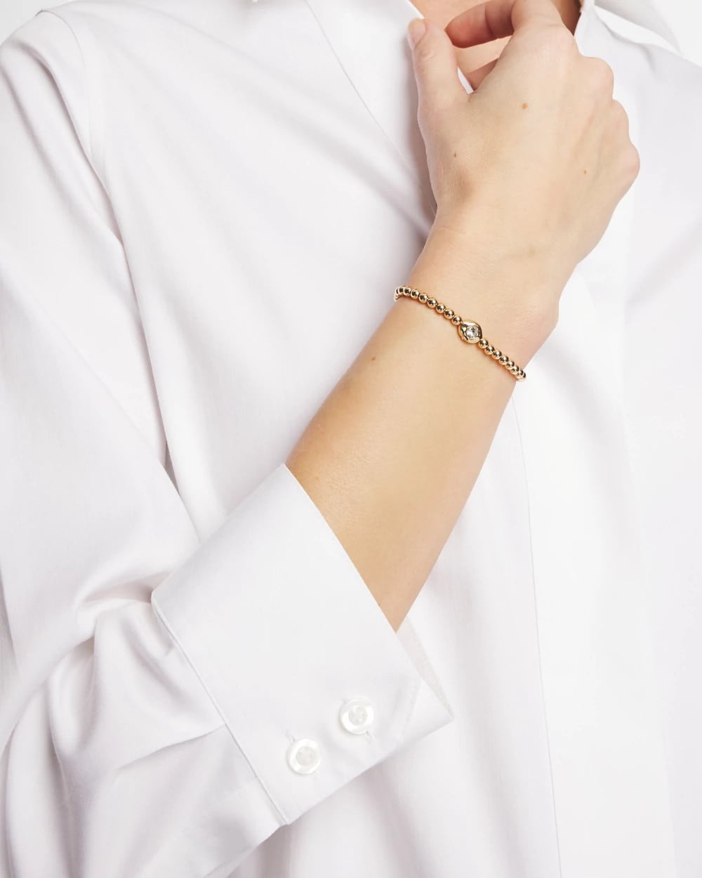 Chico's Mini Bead Stretch Hero Bracelet
