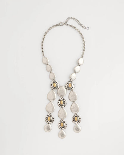 Chico's Island Metal Linear Necklace