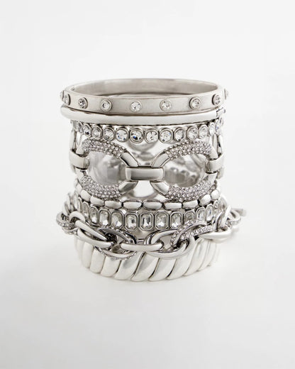 Chico's Matte Twist Stretch Bracelet