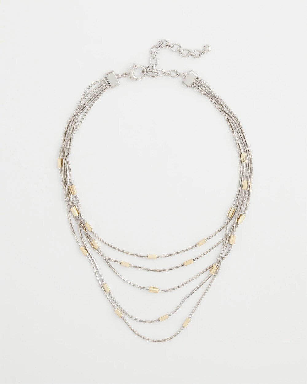 Chico's Mixed Metal Multi-Strand Necklace