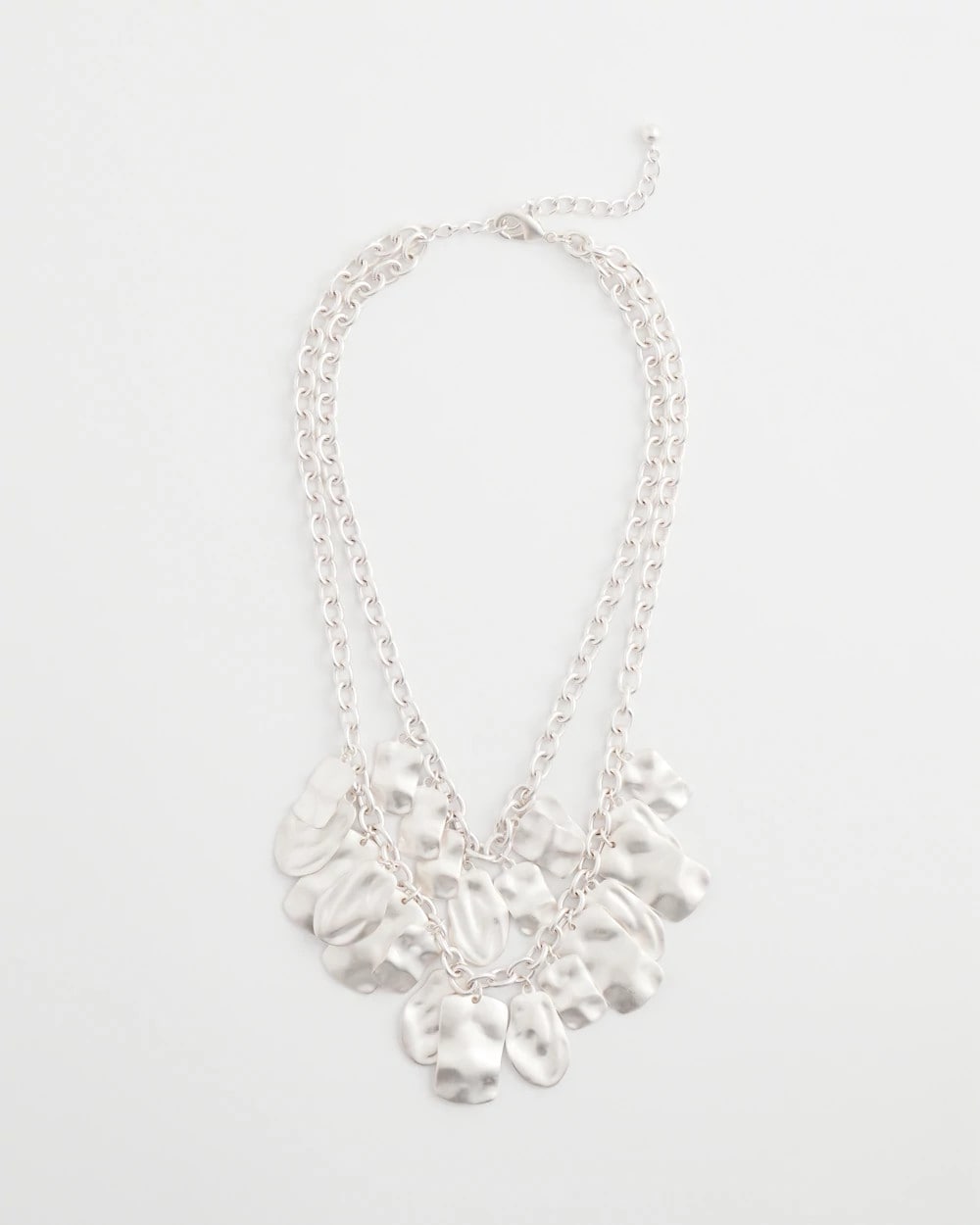 Chico's Double Square Charm Pendant Necklace
