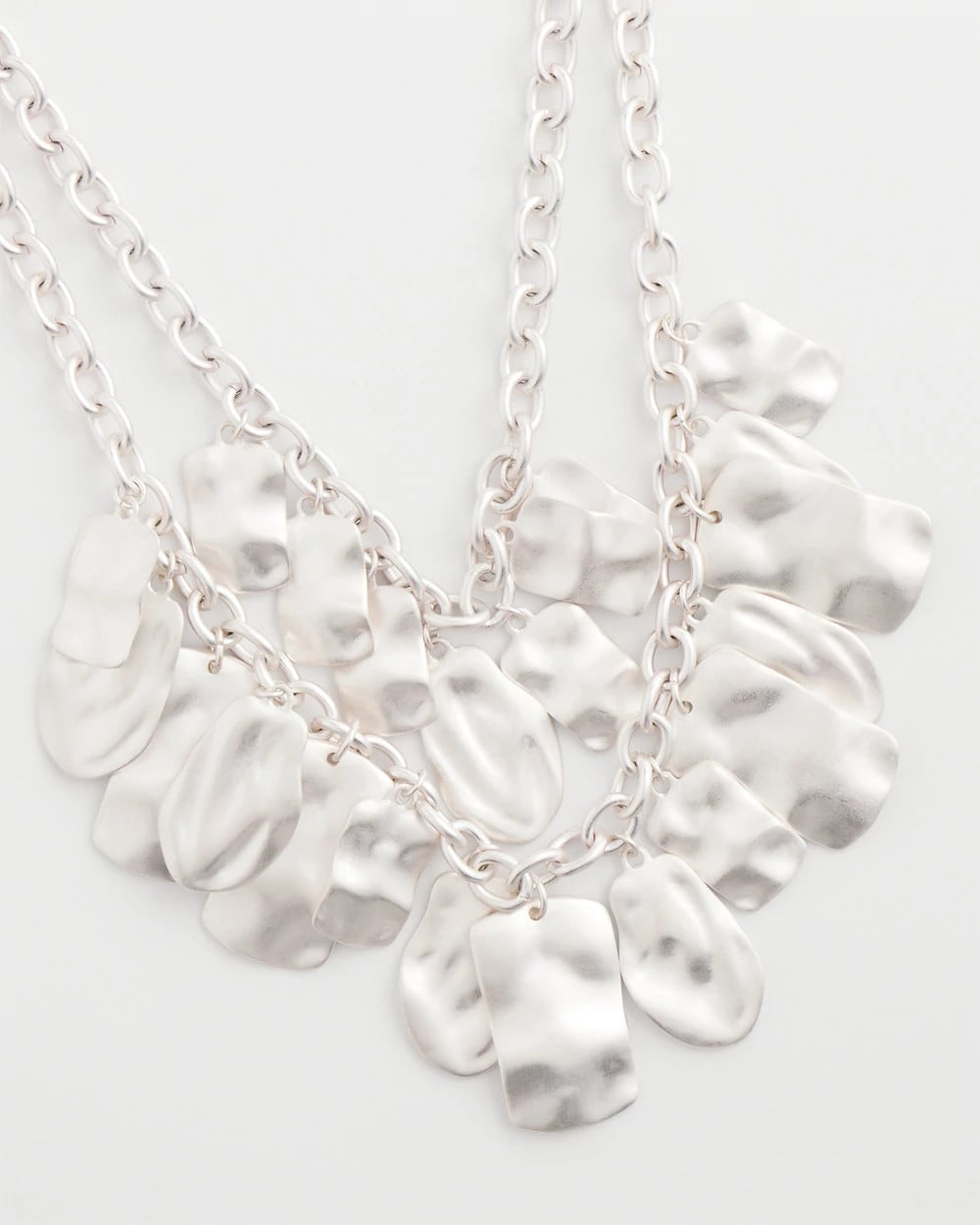 Chico's Double Square Charm Pendant Necklace