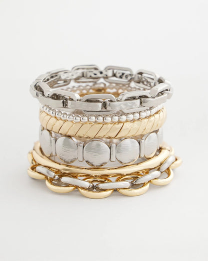 Chico's Open Link Stretch Bracelet