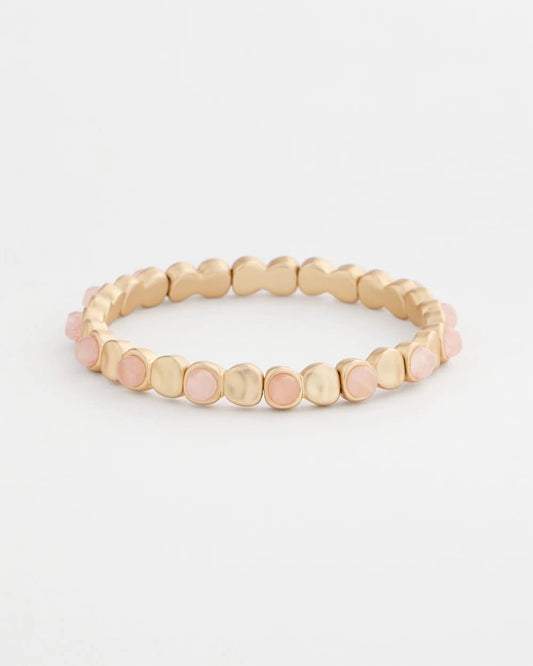 Chico's Blush Mini Circle Stretch Bracelet
