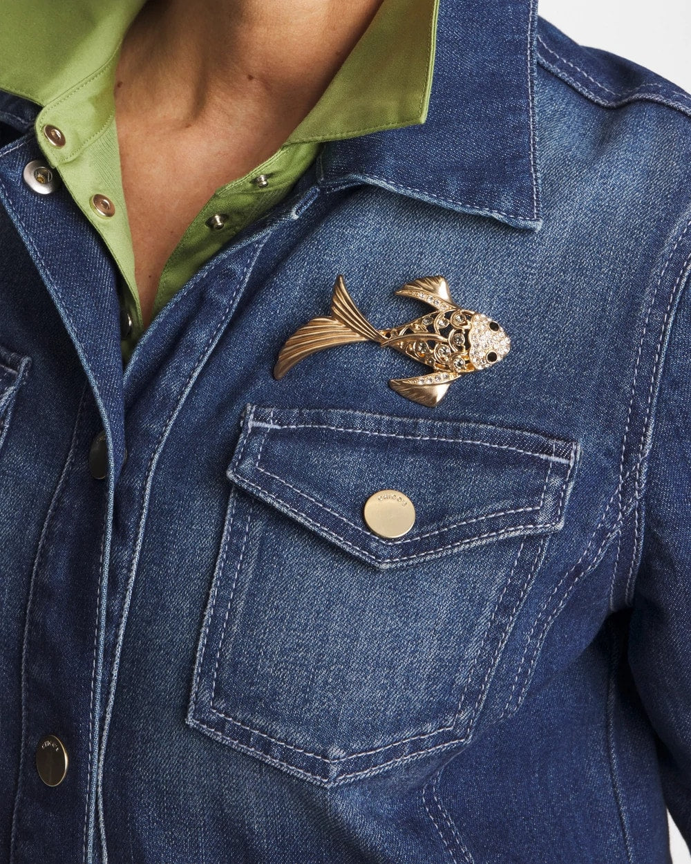 Chico's Koi Fish Brooch