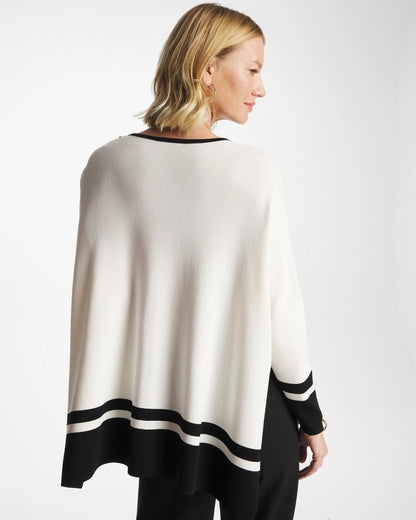 Chico's Button Detail Poncho