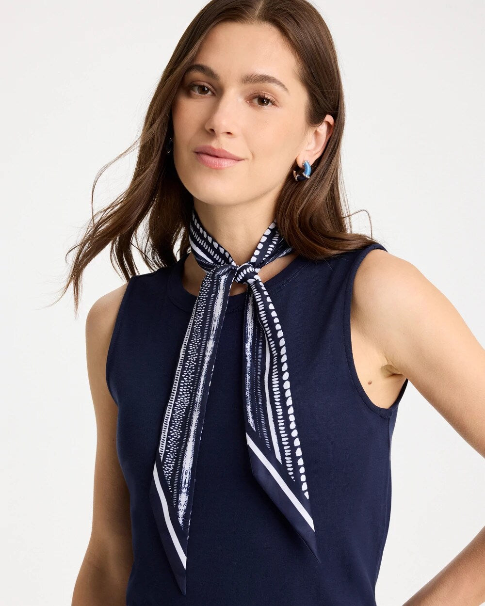 Chico's Printed Skinny Scarf