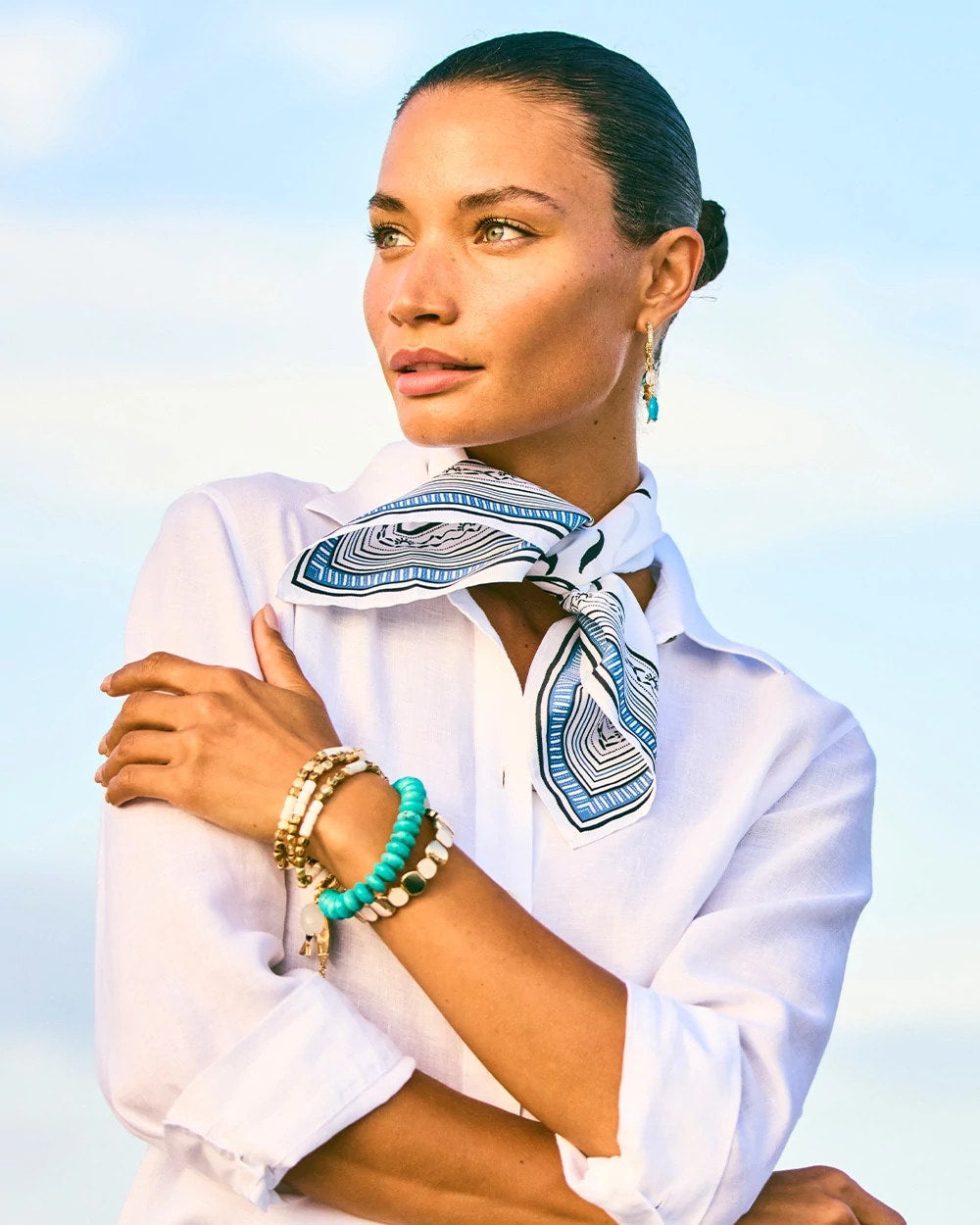 Chico's Beach Square Scarf