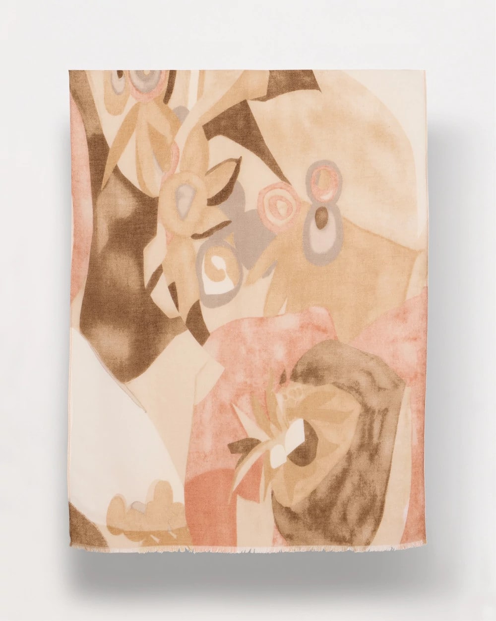 Chico's Neutral Floral Oblong Scarf