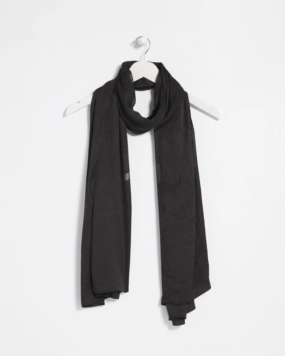 Chico's Floral Burnout Oblong Scarf