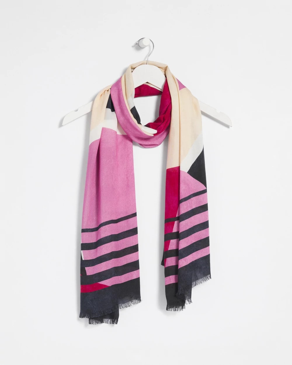 Chico's Berry Compote Oblong Scarf