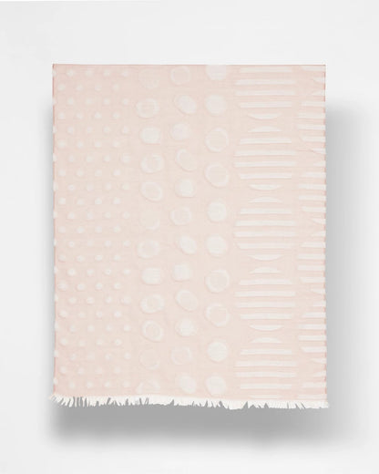 Chico's Neutral Polka Dot Oblong Scarf