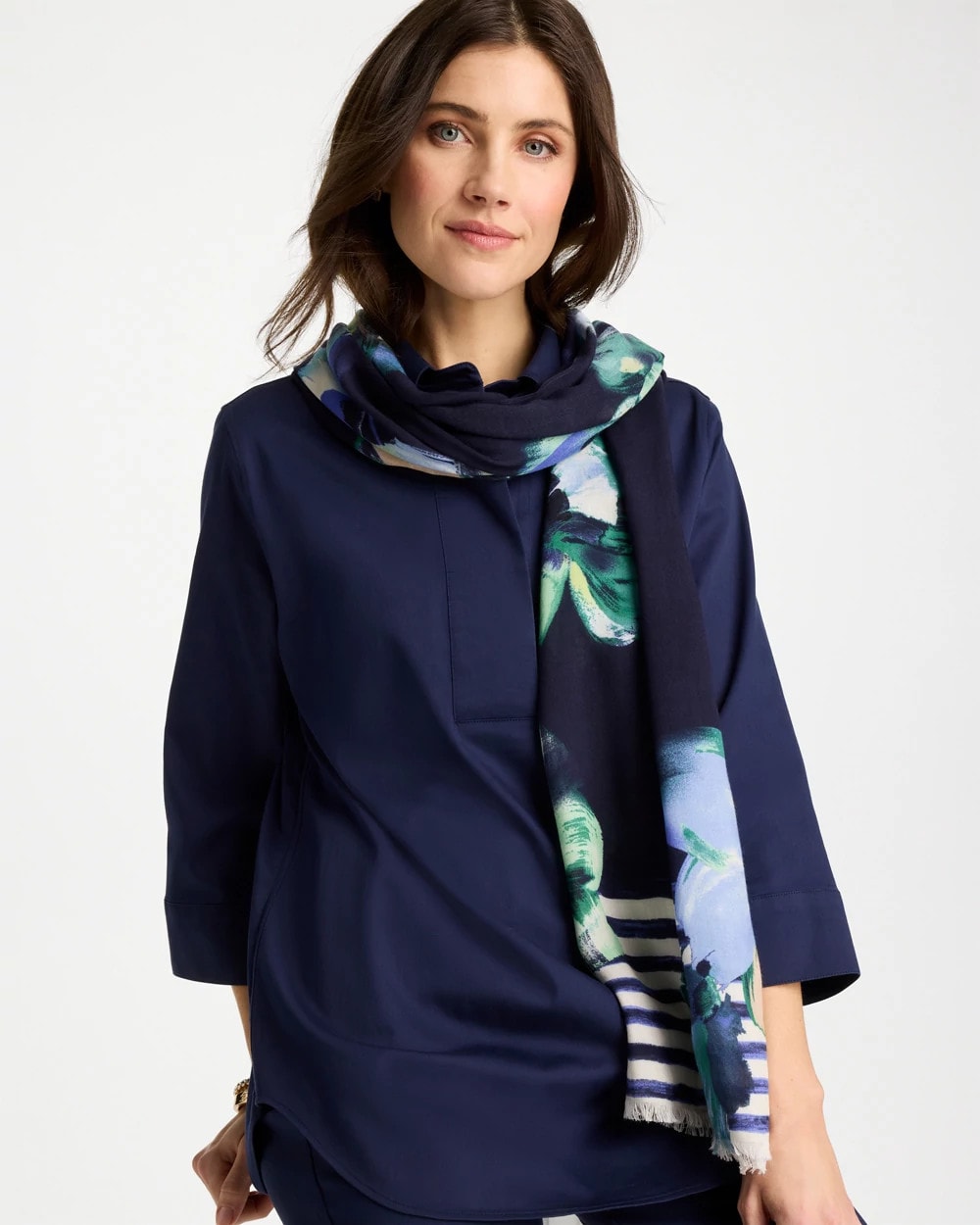 Chico's Printed Oblong Scarf