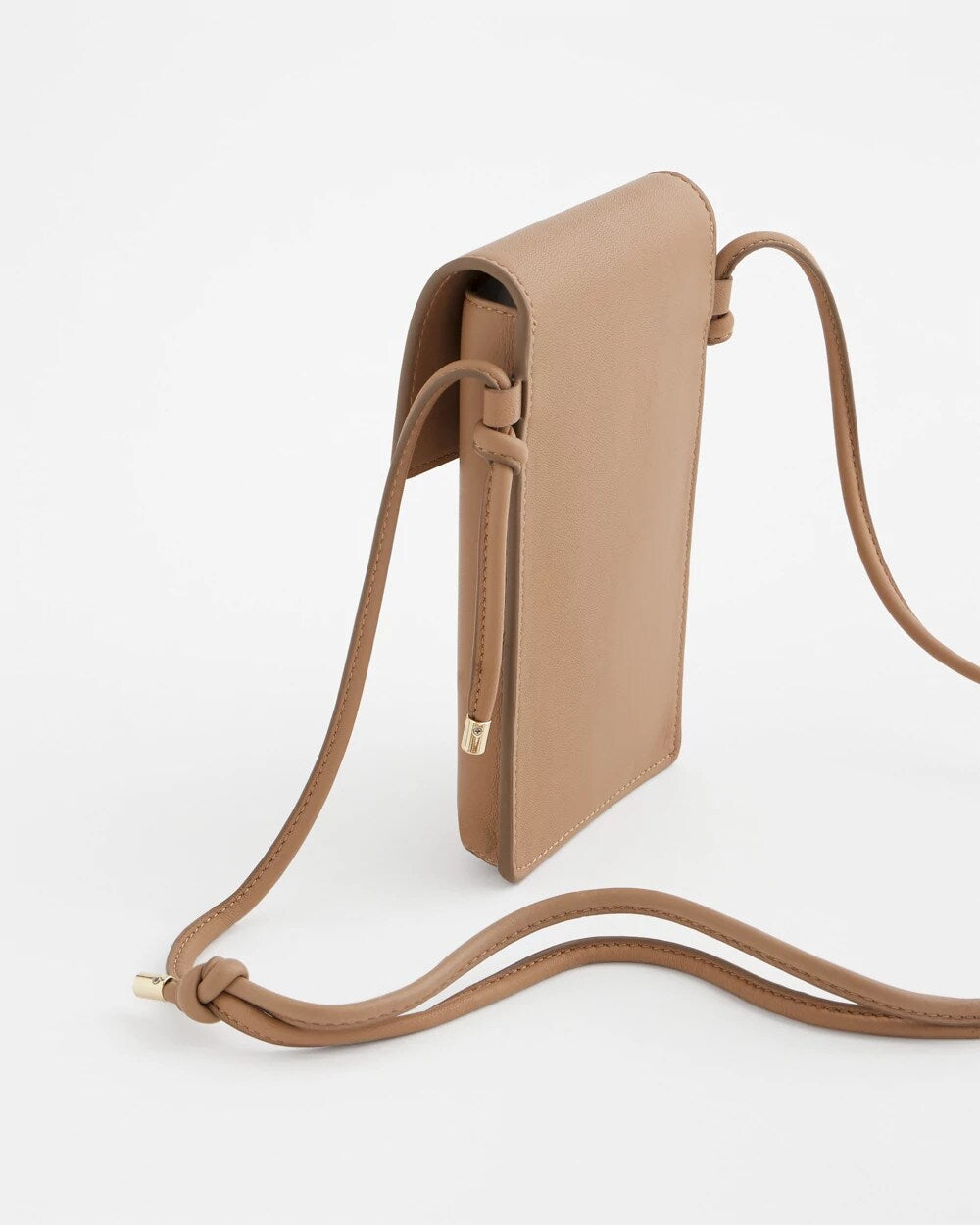 Chico's Leather Cross Body Phone Holder Bag