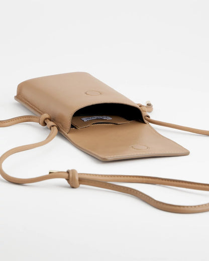 Chico's Leather Cross Body Phone Holder Bag