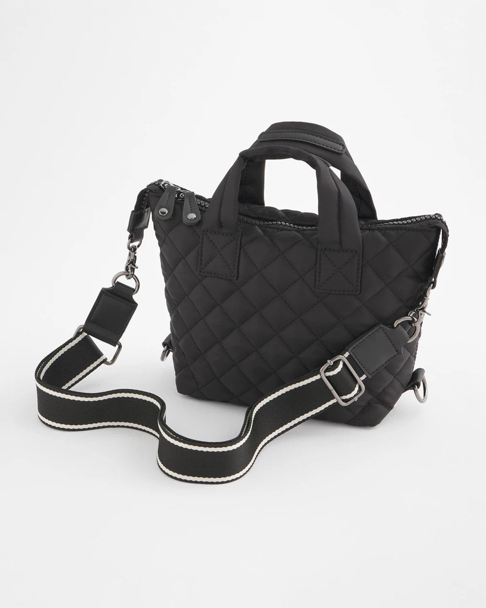 Chico's Quilted Cross Body Sport Tote Bag
