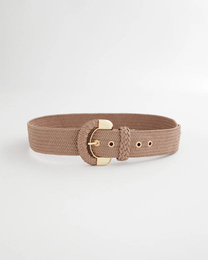 Chico's Satin Stretch Metal Belt