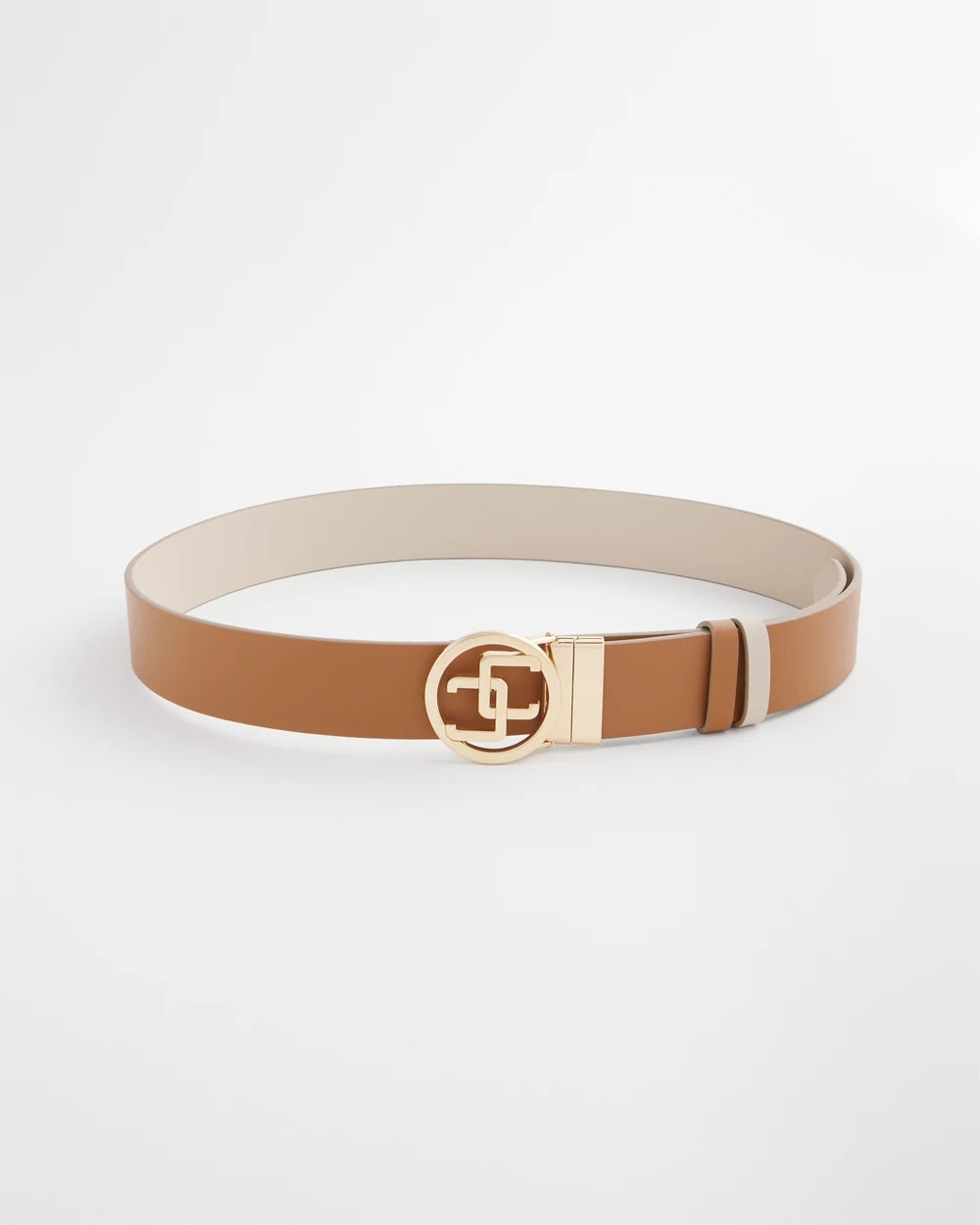 Chico's CC Reversible Double Keeper Belt