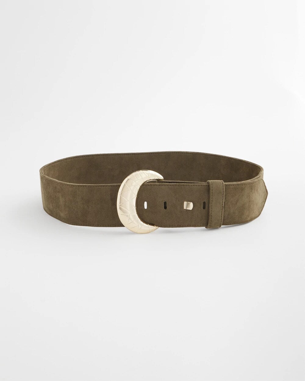 Chico's Green Faux Suede Sash Belt