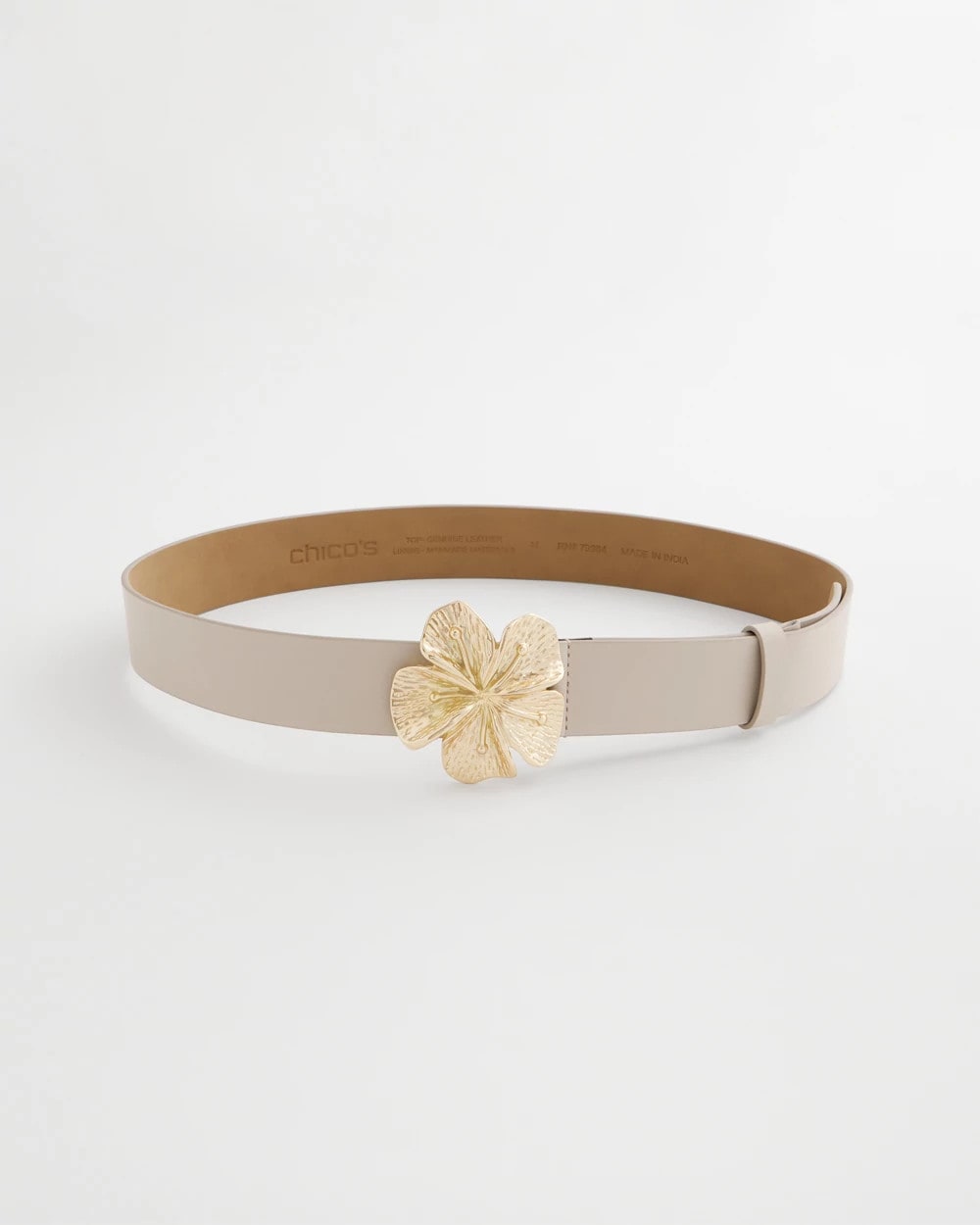 Chico's Floral Buckle Trouser Belt