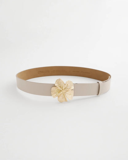 Chico's Floral Buckle Trouser Belt