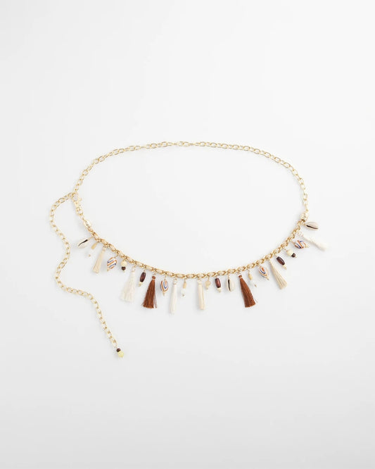 Chico's Novelty Beaded Chain Belt