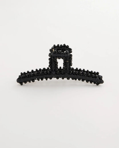 Chico's Black Raffia Hair Clip