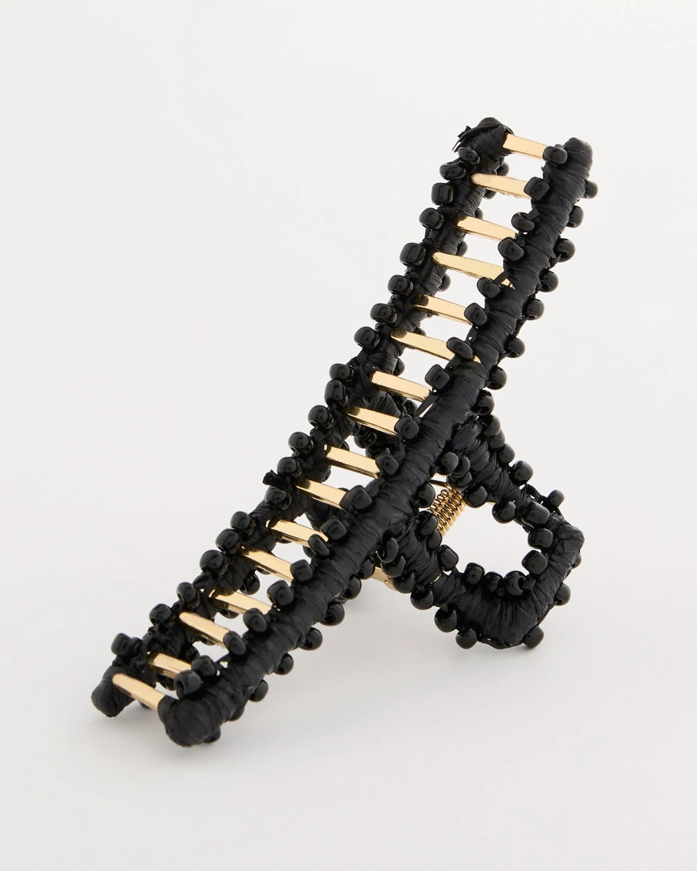 Chico's Black Raffia Hair Clip