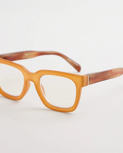 Chico's Neutral Matte Square Readers