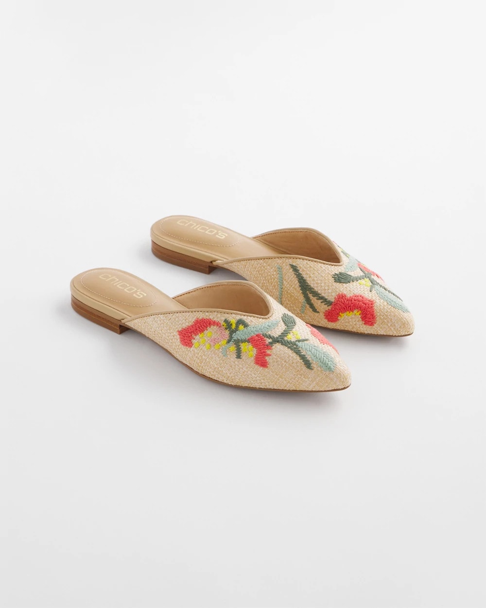 Chico's Gabby Raffia Mule