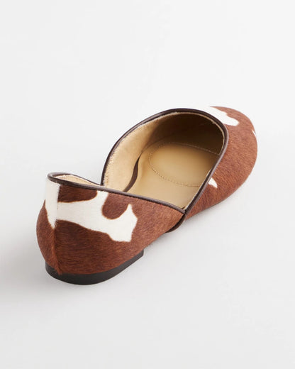 Chico's Sophie Pony Haircalf Leather Flats