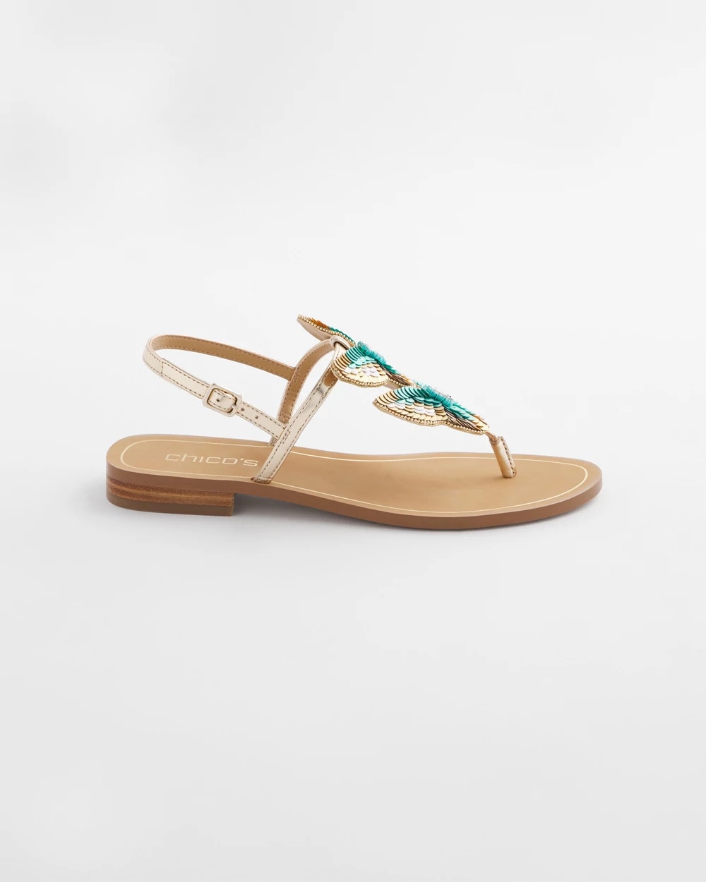 Chico's Butterfly T-Strap Sandal