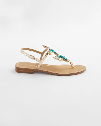 Chico's Butterfly T-Strap Sandal
