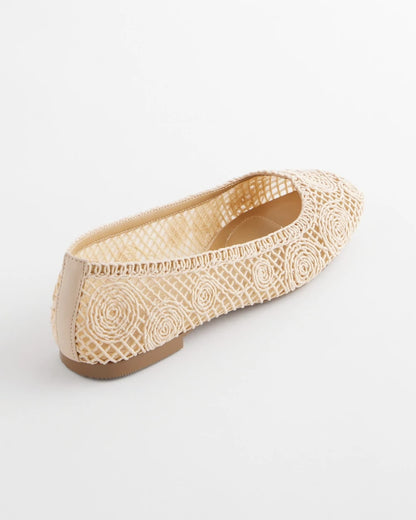 Chico's Cora Raffia Flats
