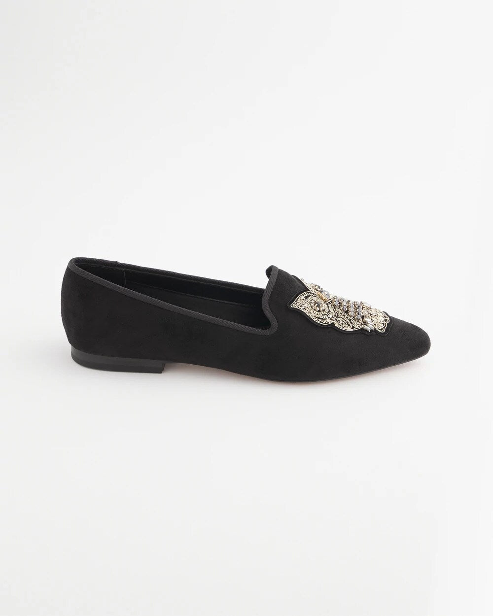 Chico's Black Microsuede Loafers