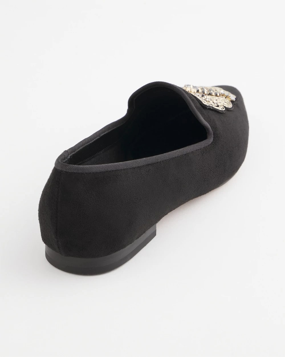 Chico's Black Microsuede Loafers