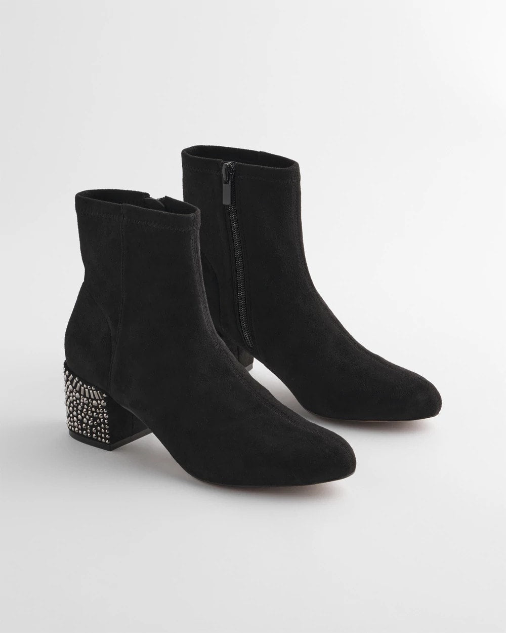 Chico's Embellished Destiny Art Deco Boot Heels