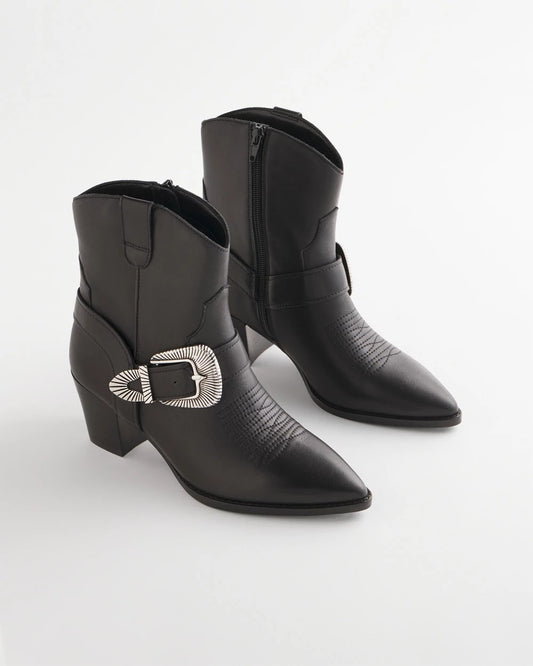 Chico's Kris Western Buckle Boots