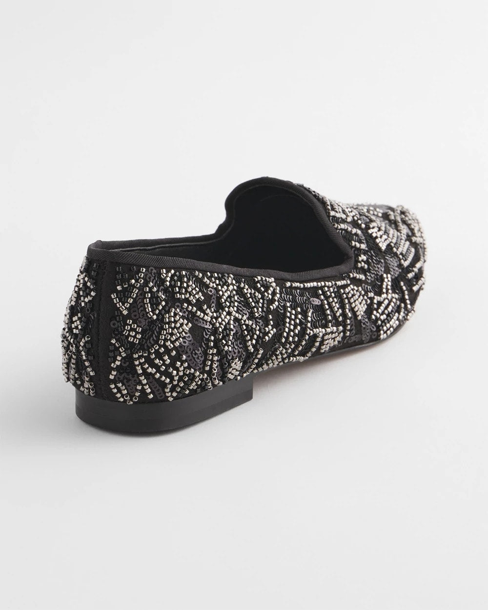 Chico's Gwyn Art Deco Beaded Flats