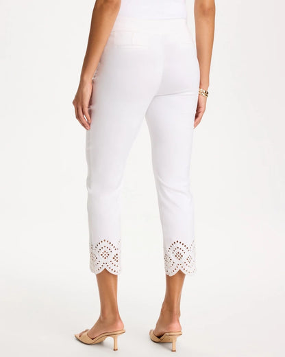 Chico's Petite Brigitte™ Slim Scalloped Ankle Pants